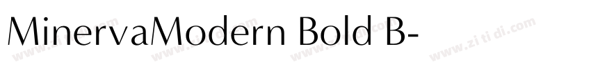 MinervaModern Bold B字体转换